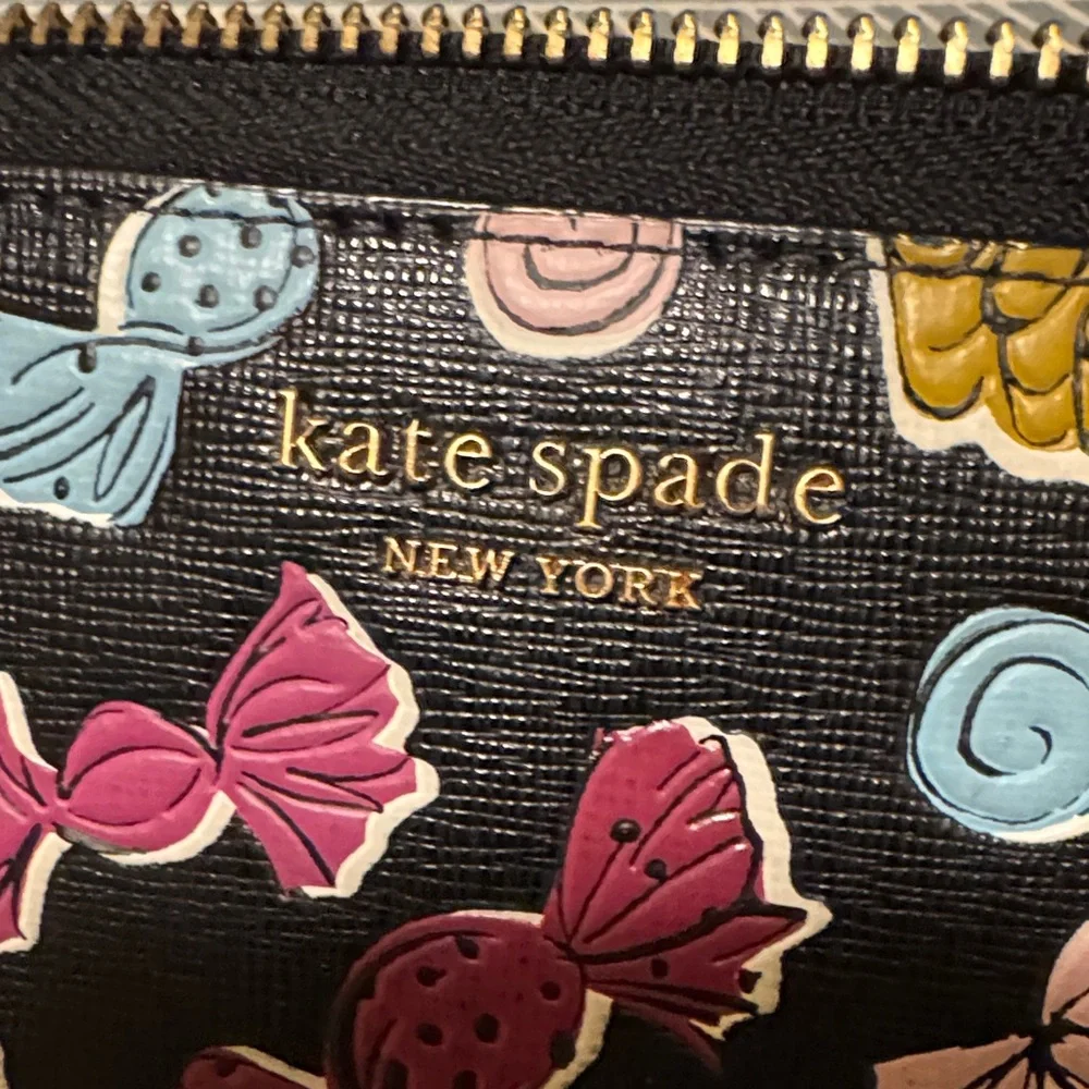 Kate Spade Black Wallet with Multicolor Candy Design - Picture 3 of 6